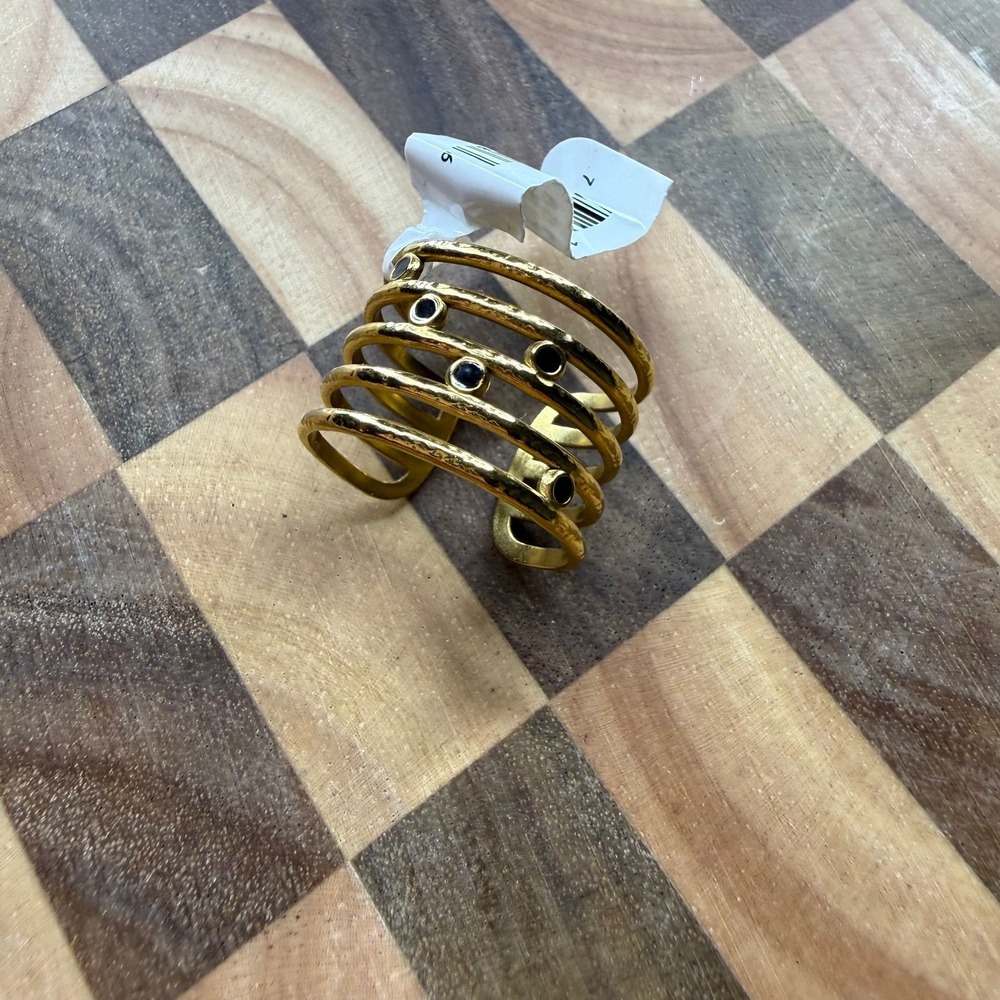 Golden-Tone Adjustable Ring New
